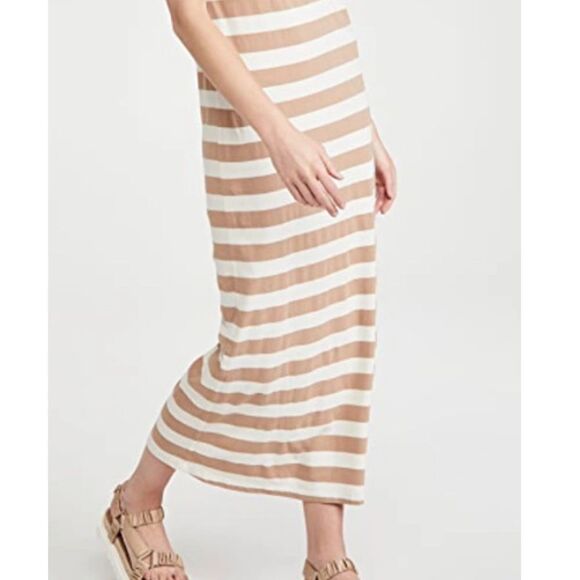 AMO STRIPE T-SHIRT DRESS DUNE STRIPE - Picture 6 of 6